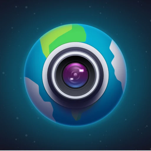 Earth cameras app icon