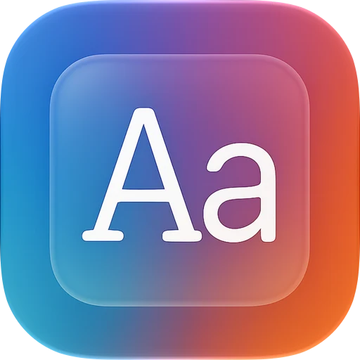 Font Viewer Typeface Font Book app icon
