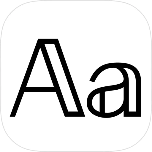 Fonts app icon