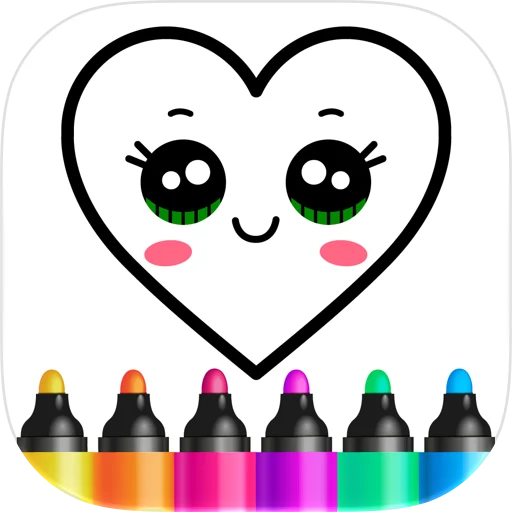 Kids Drawing Games 6 year app icon