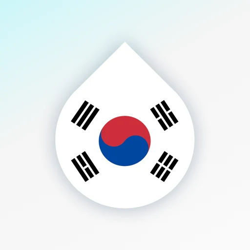 Korean language learning games app icon