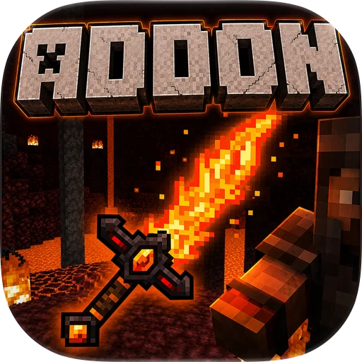 MCPE ADDONS FOR MINECRAFT PE + app icon