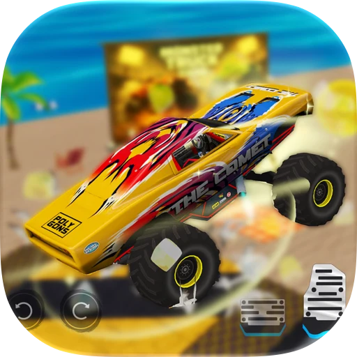 Monster Truck Games 4x4 wheels app icon