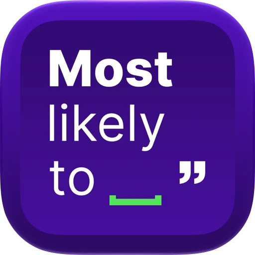 Most Likely To ___ app icon