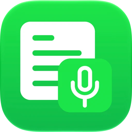 Transcribe Voice Notes to Text app icon