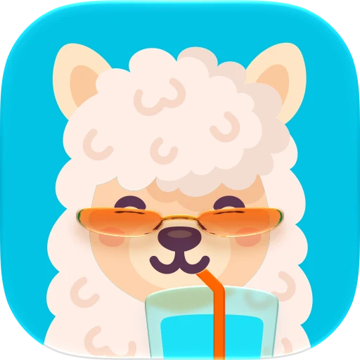 Water tracker Waterllama app icon
