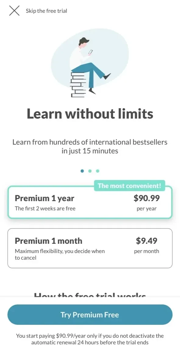 4books paywall screen