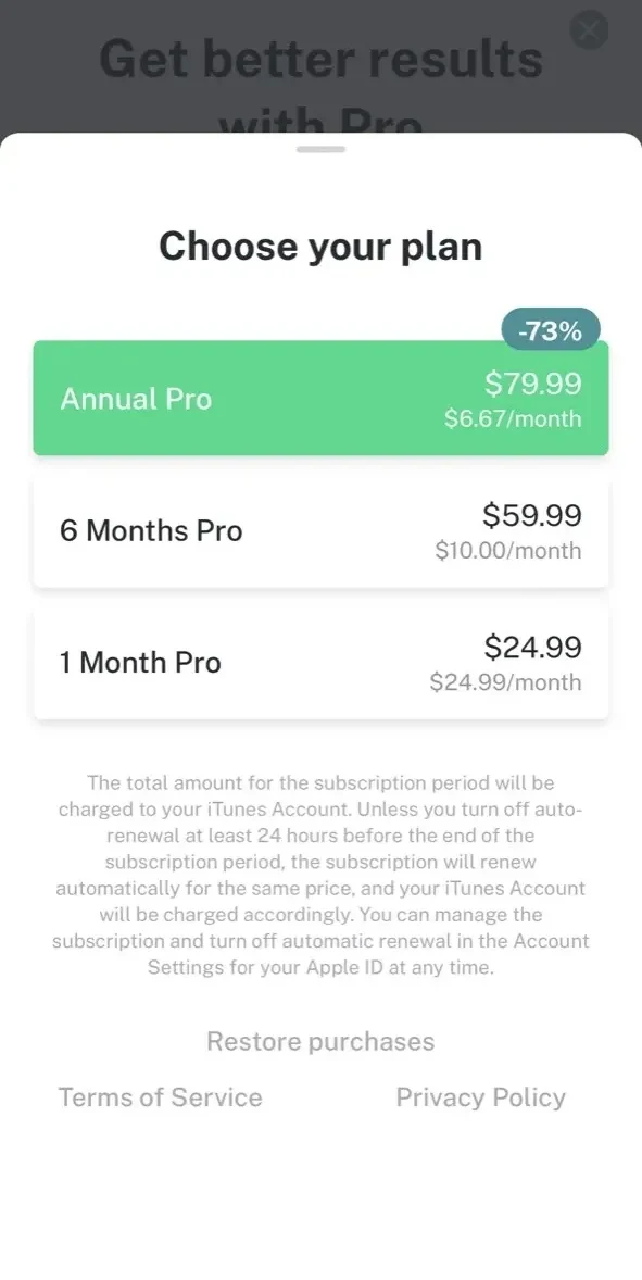 8fit Workouts paywall screen