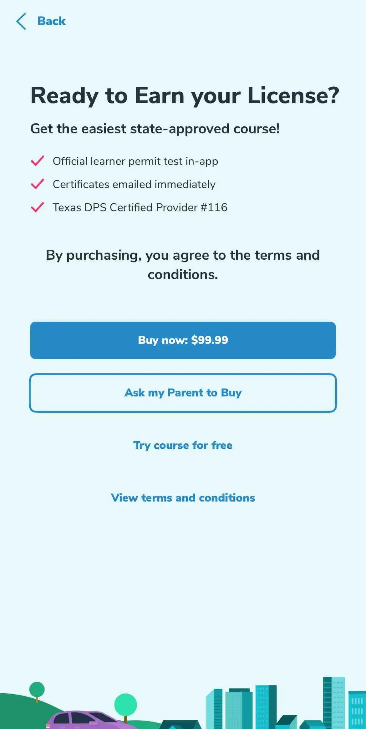 Aceable paywall screen