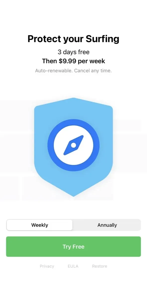 Ad Blocker paywall screen
