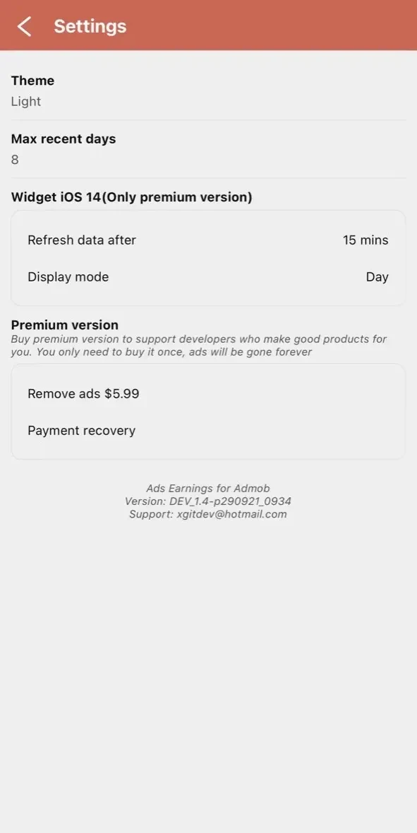 Ads Earnings paywall screen