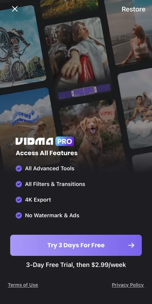 AI Video Generator App paywall screen