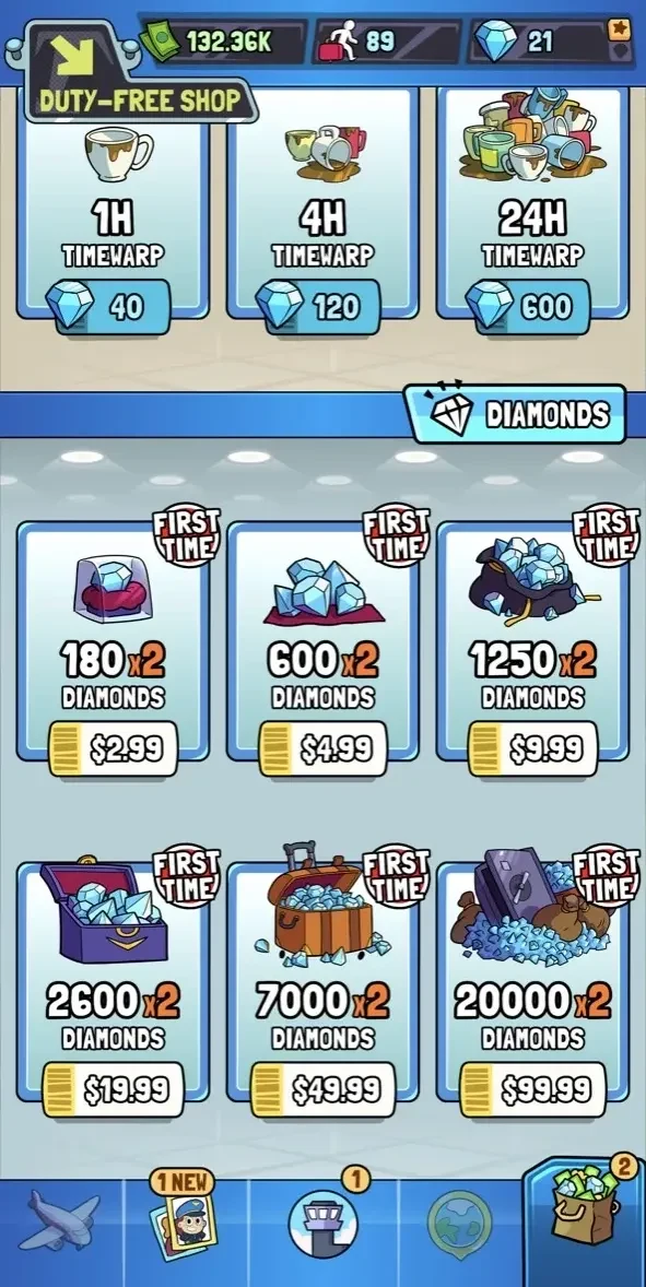 Airport BillionAir Idle Tycoon paywall screen
