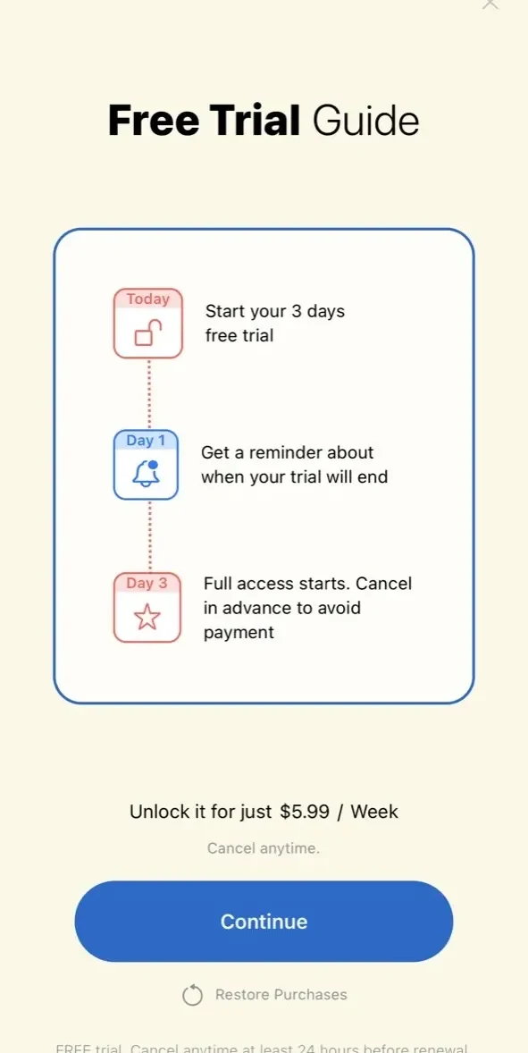 Algebra Math Solver paywall screen