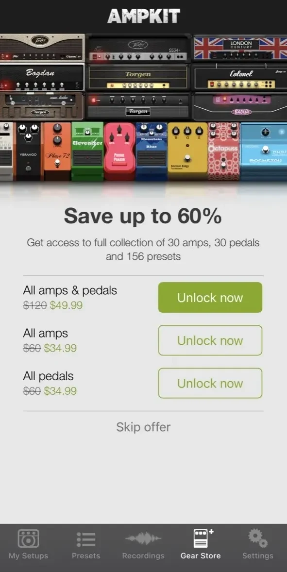 AmpKit paywall screen