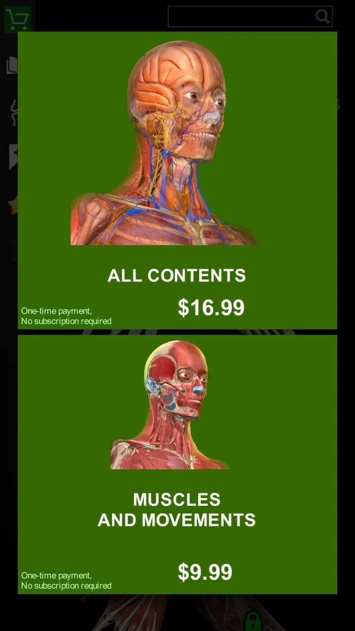 Anatomy Learning paywall screen