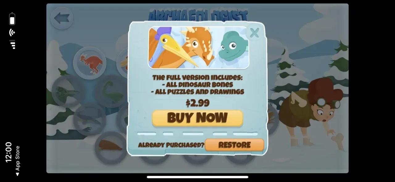 Archaeologist Ice Age Dinosaur paywall screen