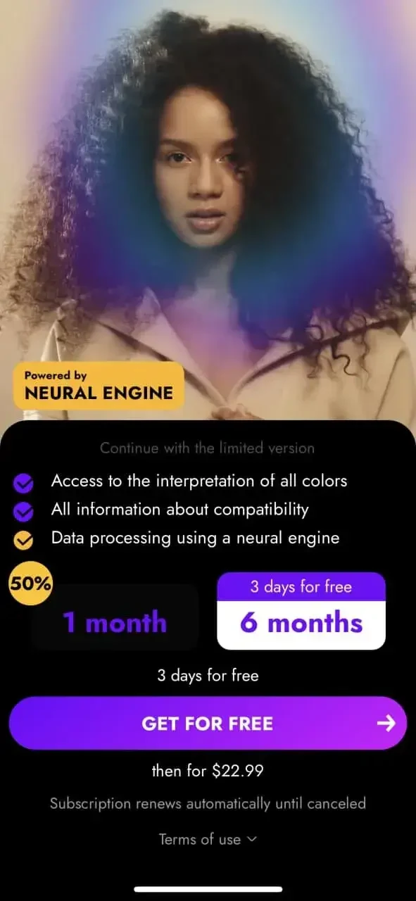 Aura paywall screen