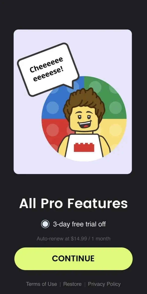 Avatar Maker Photo Trend paywall screen