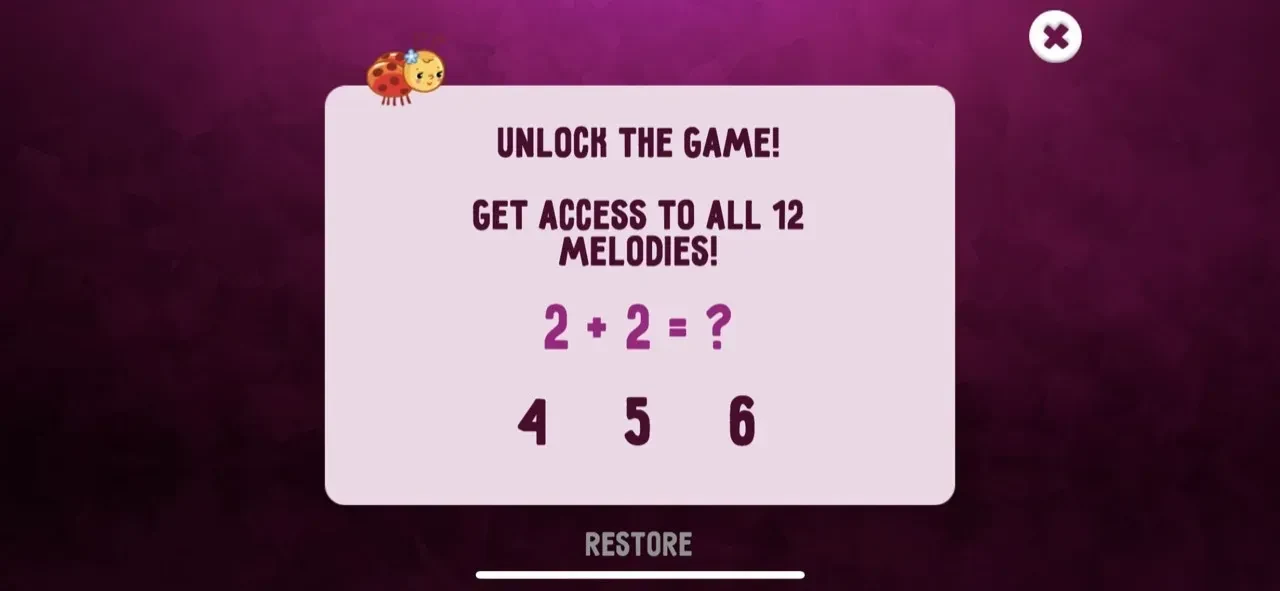 Baby Games paywall screen