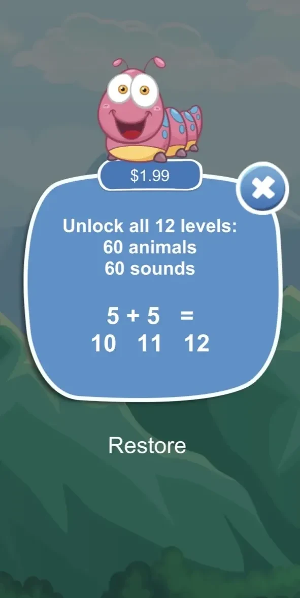 Baby Games+ paywall screen