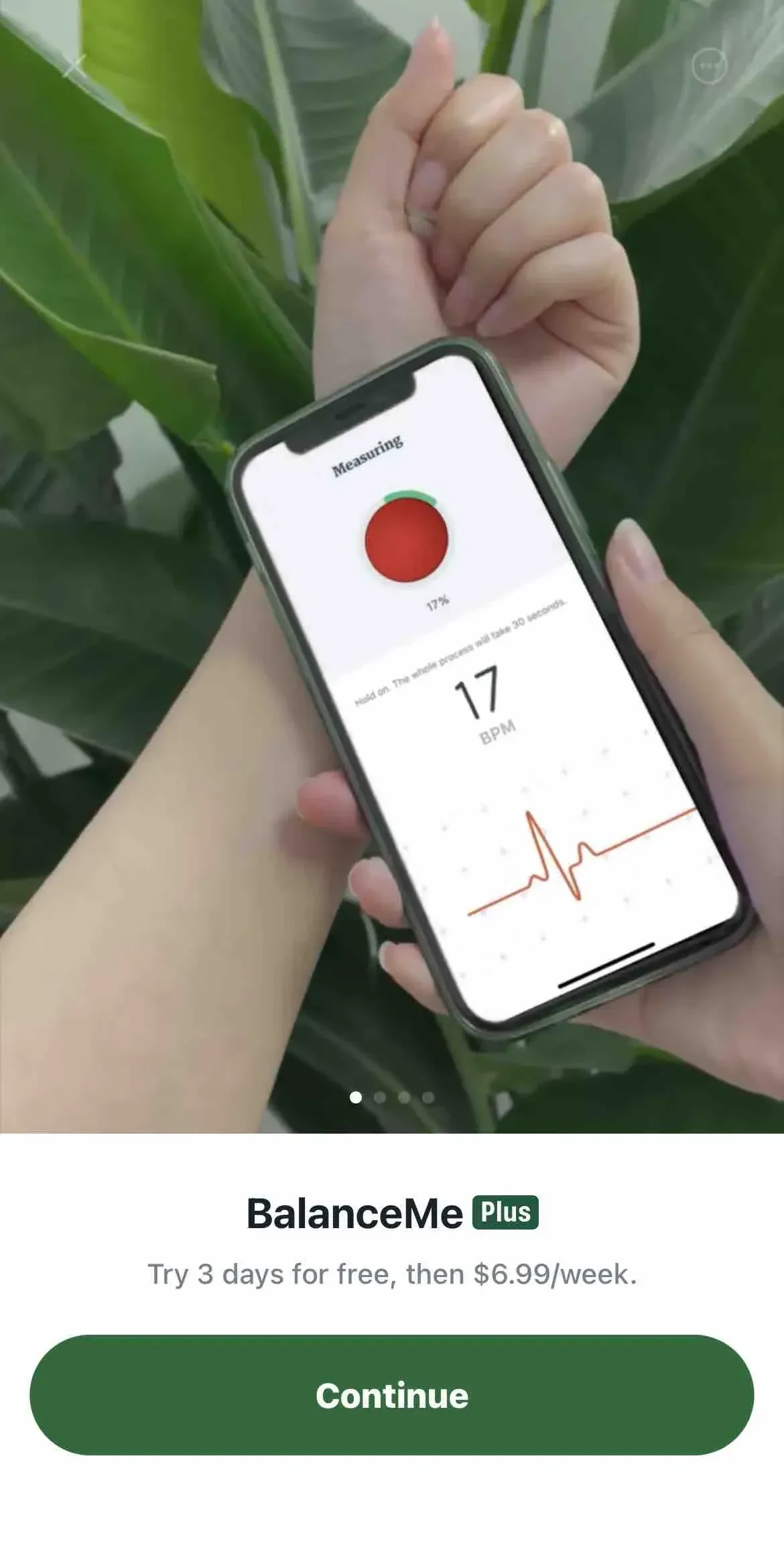 BalanceMe paywall screen
