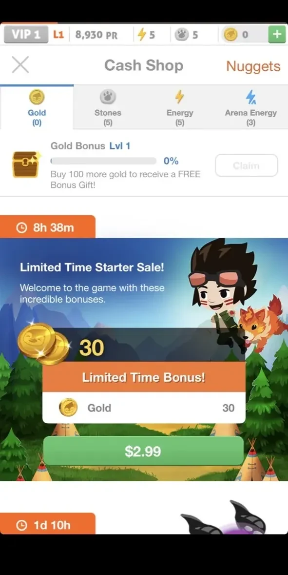 Battle Camp paywall screen