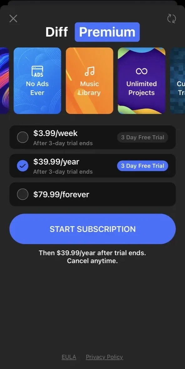 Before After Effect Collage BA paywall screen