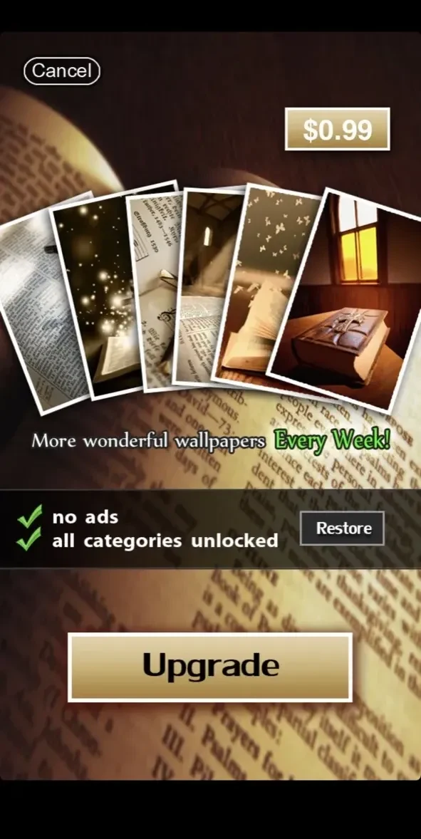 Bible Wallpapers HD paywall screen