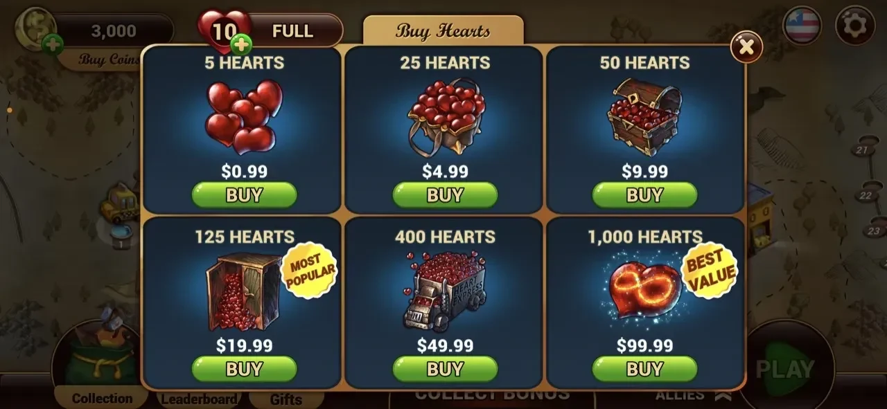 Bingo Battle paywall screen