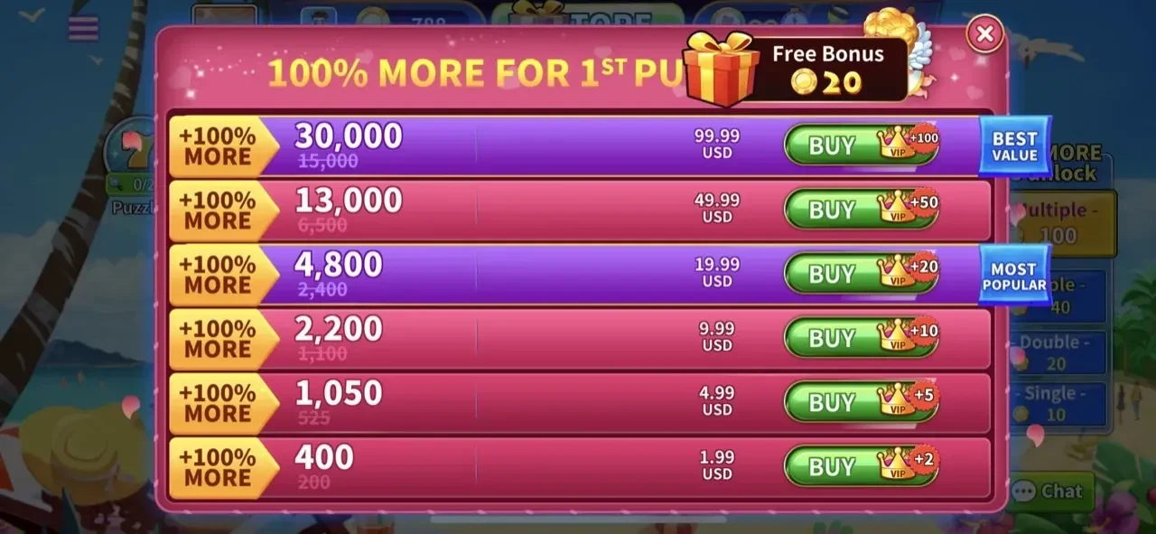 Bingo Lucky paywall screen
