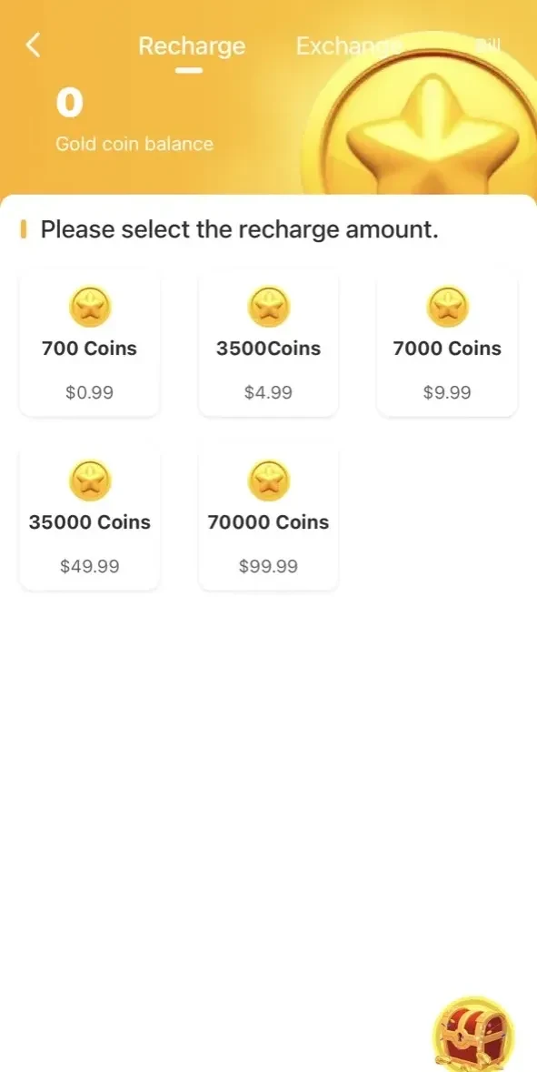 Binmo paywall screen