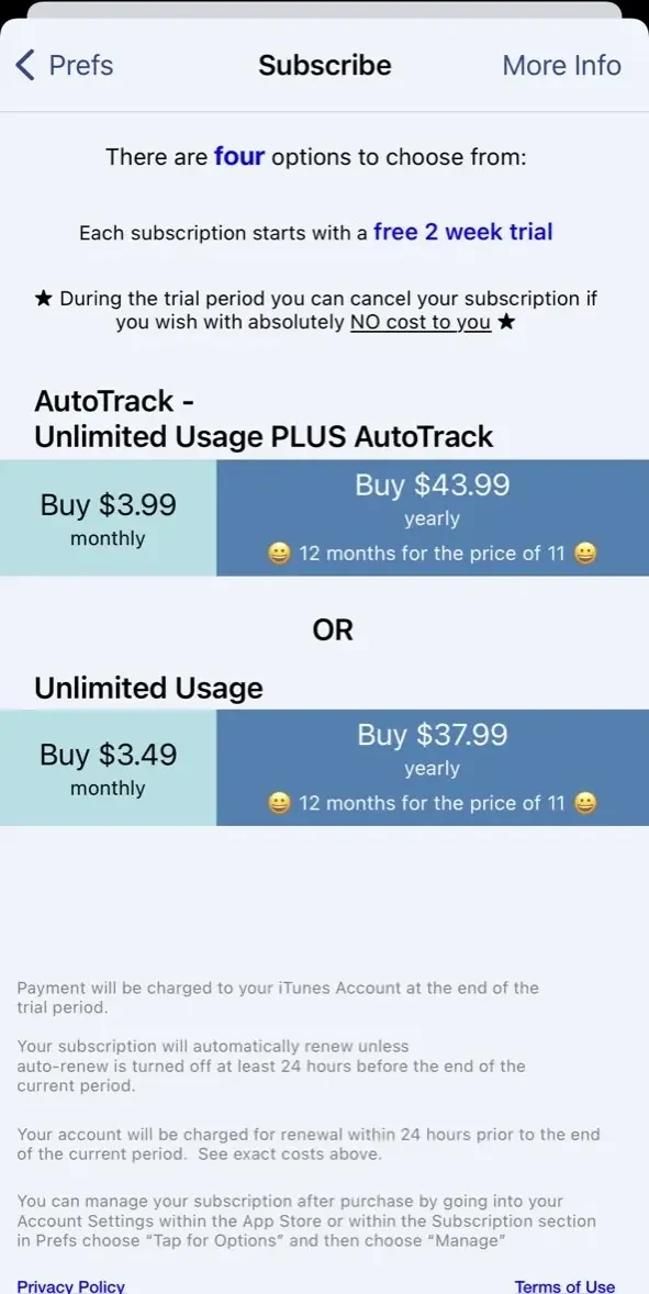 BizXpenseTracker Pro paywall screen