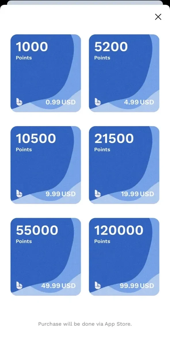 Blocto paywall screen