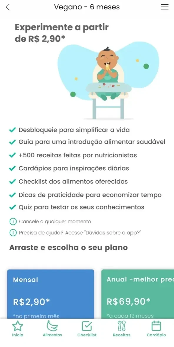 BLW Brasil paywall screen