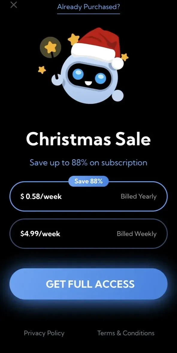 Boost Cleaner paywall screen