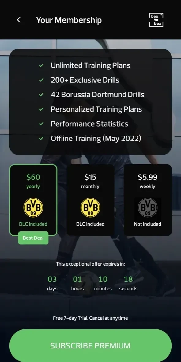 box-to-box paywall screen