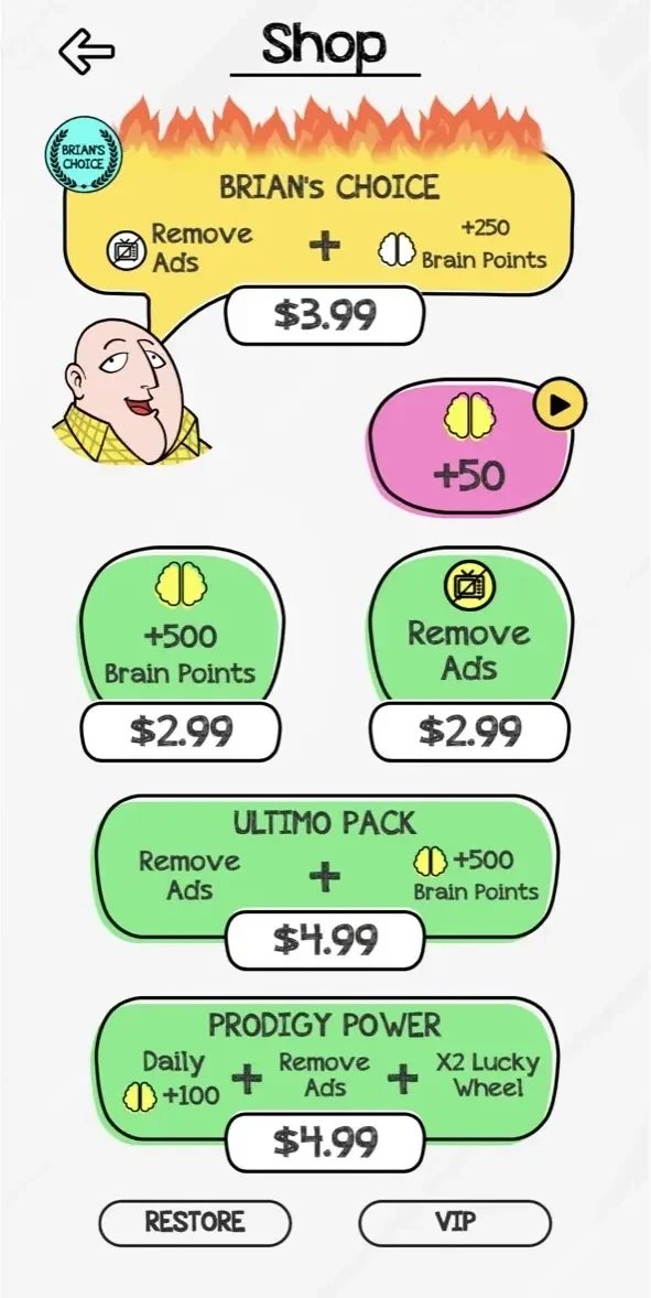 Braindom paywall screen