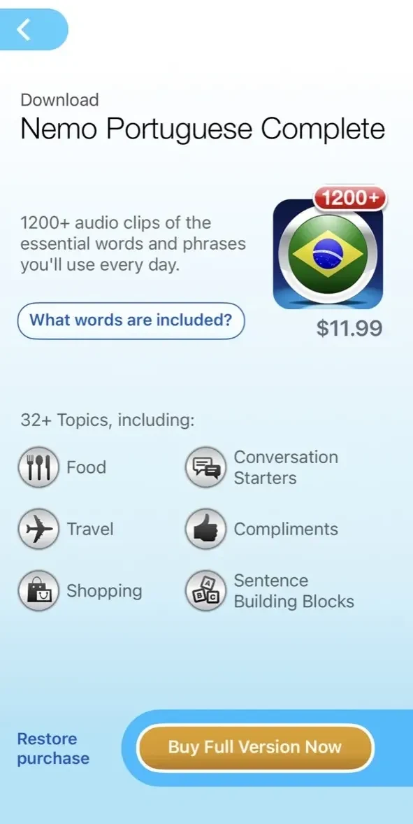 Brazilian Portuguese paywall screen