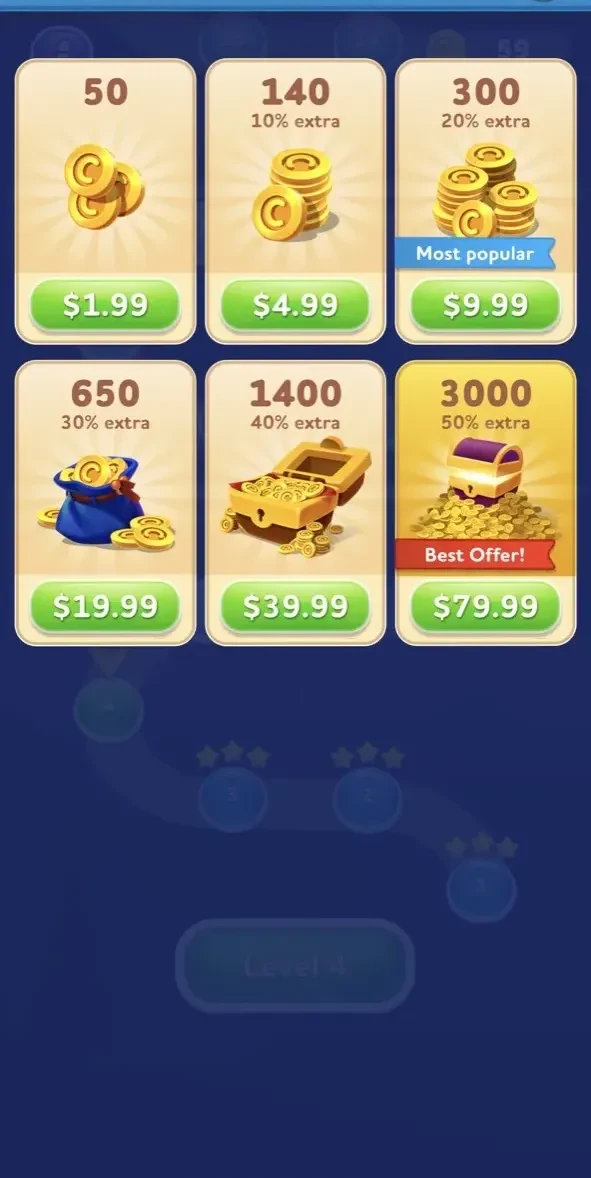 ‎Bubble Rainbow paywall screen