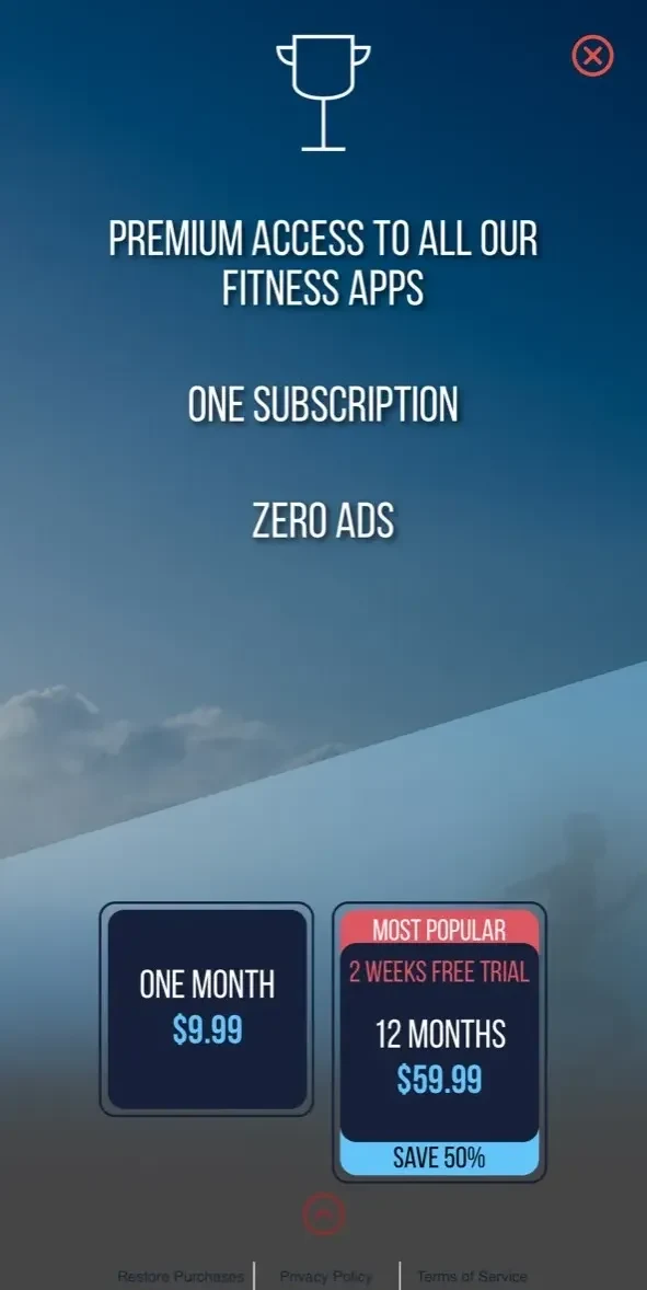 C25K paywall screen