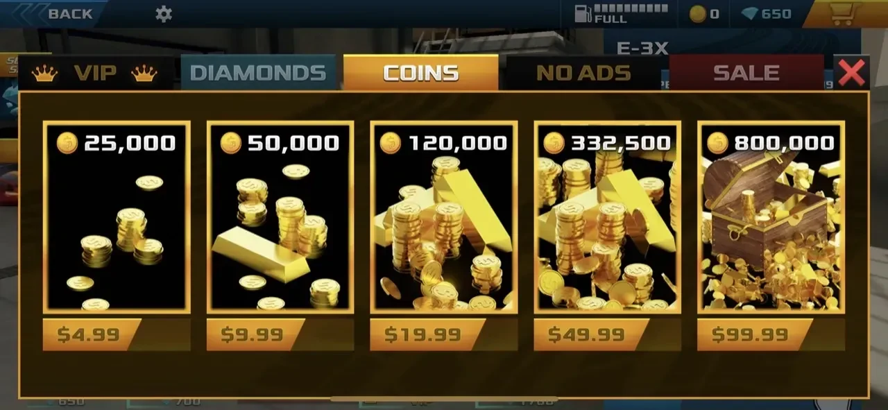 Car Games paywall screen