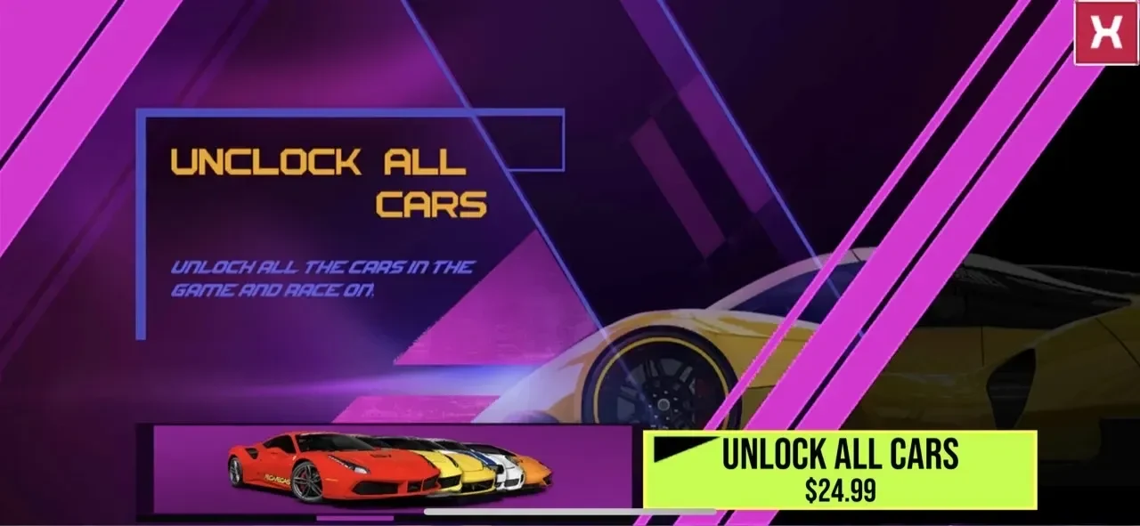 Car Simulator Multiplayer 2024 paywall screen