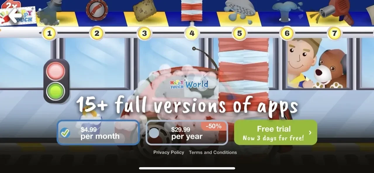 Car paywall screen