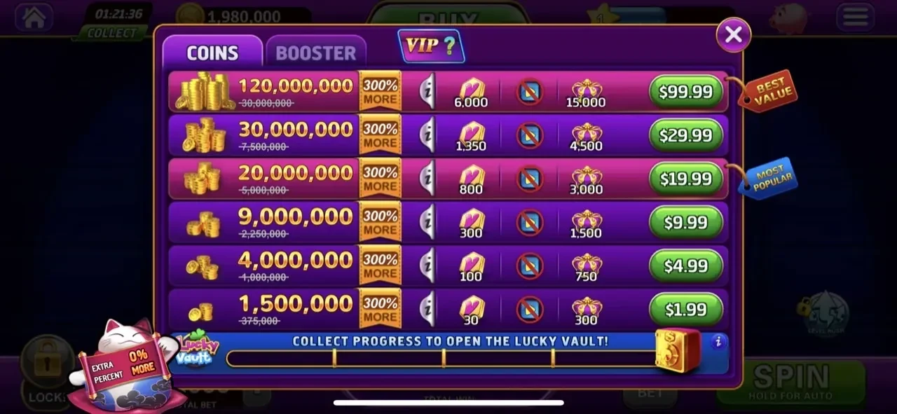 Cash Fever Slots™ paywall screen