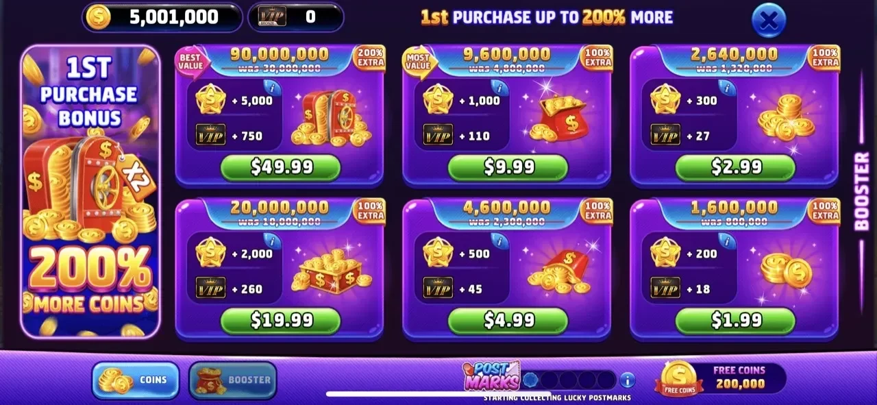 Cash Hoard Casino Slots Games paywall screen