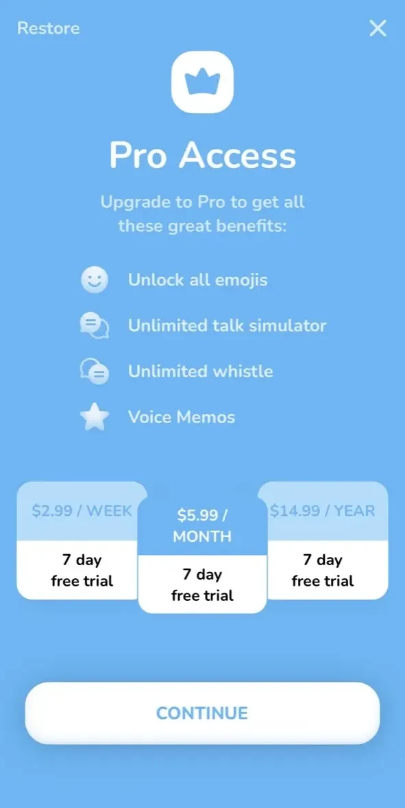 Cat Simulator paywall screen