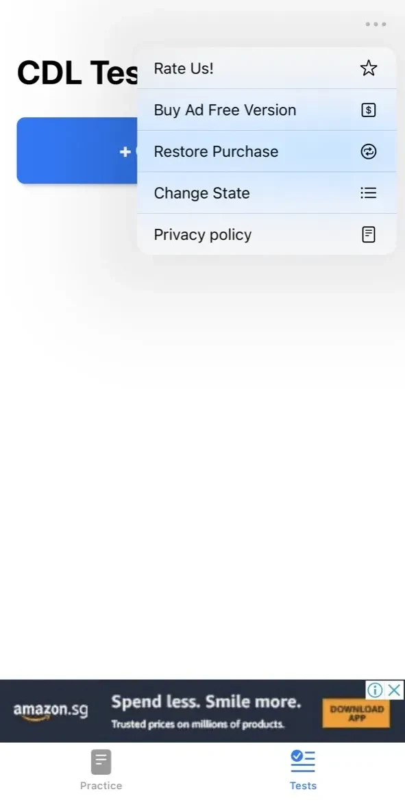 CDL Prep Test paywall screen