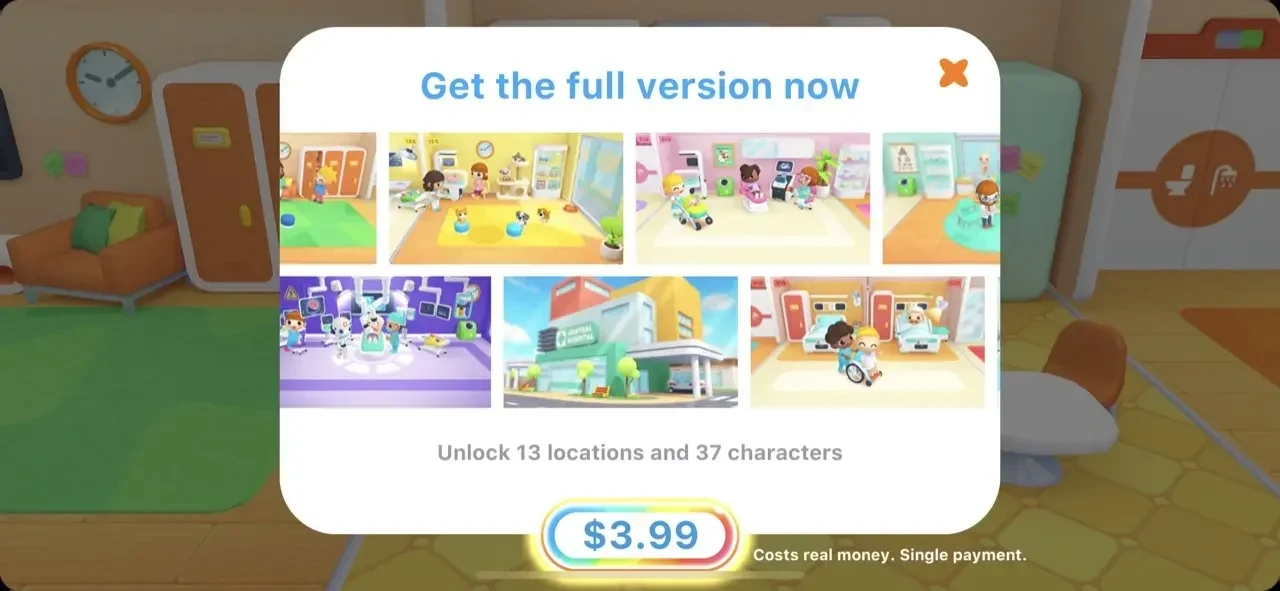 Central Hospital Stories paywall screen