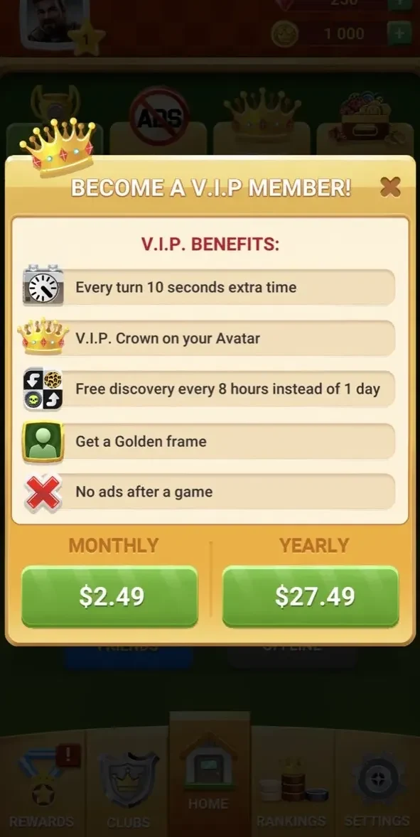 Checkers paywall screen